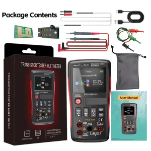 ZOYI ZT XT1 2 in 1 LCR Digital Multimeter Transistor Tester 0 1000V Voltage Resistance Diode Continuity Test Meter 0.5% 5 Digit
