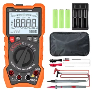 ZT-1000R Insulation Tester 2 in 1 Digital Multimeter with Measurement 1000V 20 Gigaohms