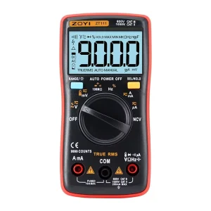 ZT-111 Ammeter Voltmeter Capacitance Resistance Meter Thermometer 9999 Counting High-precision Vi-meter 4-Digit Display