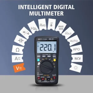 ZT-300AB 6000 Counting (0.5%+3) Accuracy 0-1000V Voltmeter Ammeter Capacitance Meter Thermometer for Digital Meter
