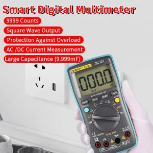 ZT-302 Digital Multimeter True Effective Value 9999 Counts Automatic Range 1000V Voltmeter Ammeter Tester for Electronics