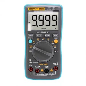 ZT 303 HD LCD 5 Digit Digital Meter with 19.999A AC 10A DC Current 0 1000V Voltage Low Battery Indicator