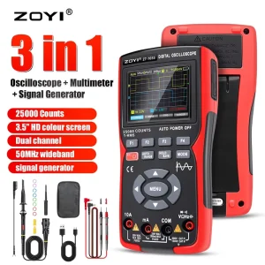 ZT-703S High Precision Dual Channel 50m Three in One Oscilloscope Multimeter Signal Source