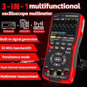 ZT 703S Oscilloscope Multimeter 2 Channel Digital Oscilloscope with Multimeter Signal Generator