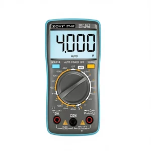 ZT-82 High-precision (0.5%+3) Accuracy 4-Digit Display Digital Meter 0-600V AC/DC Voltage 0-10A Current Temperature
