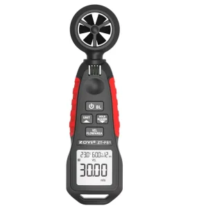 ZT FS1 Mini Handheld Digital Anemometer Wind Meter High precision ABS Material 0.01m s Resolution Knots Unit