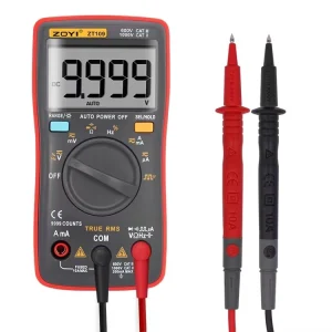 ZT109 High Precision 1% Accuracy Automatic Range Digital Multimeter Full Function Universal 1000V IP55 Protection 0 Power