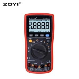 ZT219 Precision Digital Multimeter 19999 Counts Voltage Resistance Capacitance High Precision Tester Durable Anti-fall