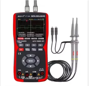 ZT703S HandHeld Portable Tester 3 in 1 Digital Multimeter Dual Ceramic Fuses 50MHz Color LCD Measuring Instrument